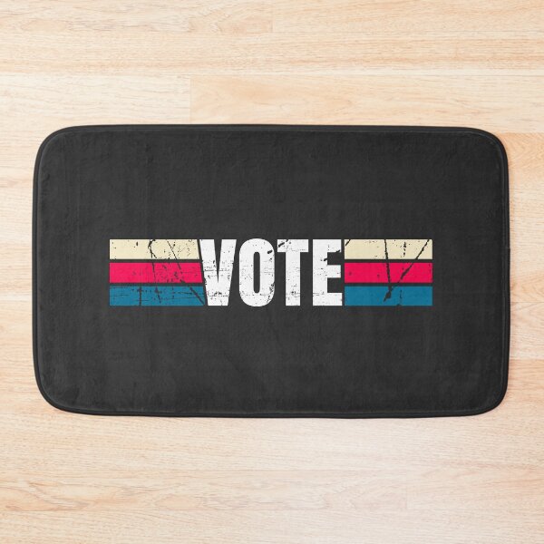 Item preview, VINTAGE VOTE Face Mask Black designed and sold by MagicBoutique.
