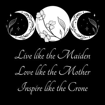 Artwork thumbnail, Triple Moon Goddess Witch Wicca by LoopyGalaxy