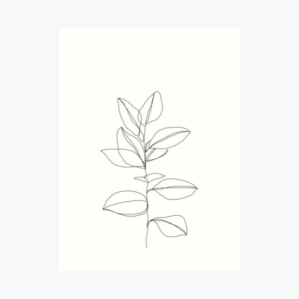Botanical plant illustration - Dany Art Print