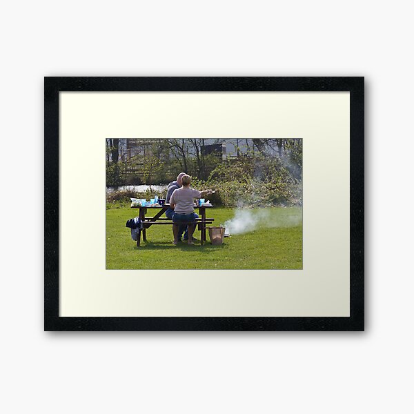 Item preview, Couple enjoying a picnic in a grassy area designed and sold by ashishagarwal74.