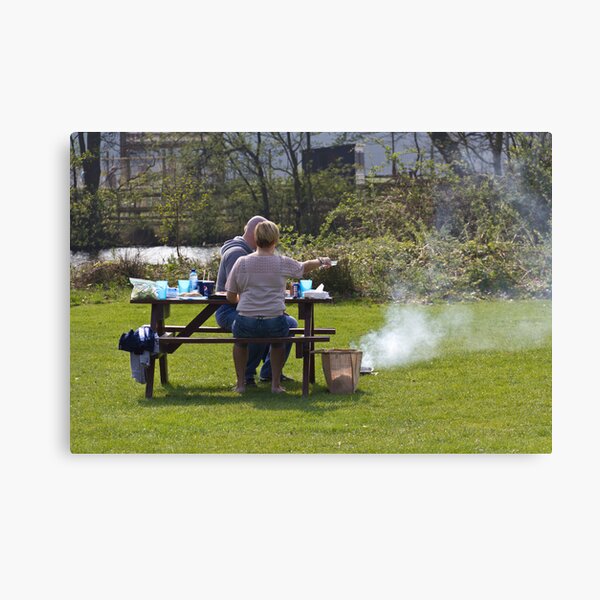 Item preview, Couple enjoying a picnic in a grassy area designed and sold by ashishagarwal74.
