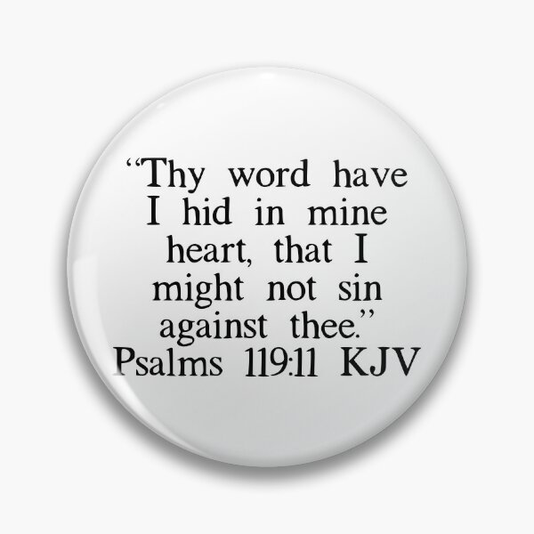 Item preview, Psalms 119:11 KJV designed and sold by IBMClothing.