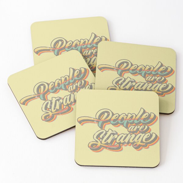 Item preview, People are strange Retro Distressed designed and sold by Medmac's Designs.