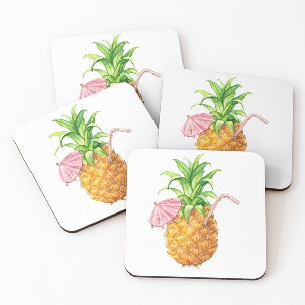 Item preview, Juice Smoothie Pineapple Drawing Fruit, pineapple, pineapple with straw illustration  designed and sold by Halalolo.