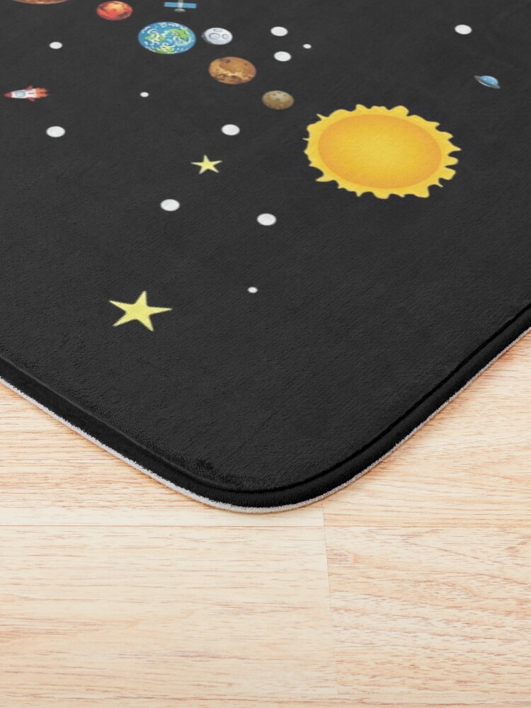Alternate view of Planets of Solar System parade Bath Mat