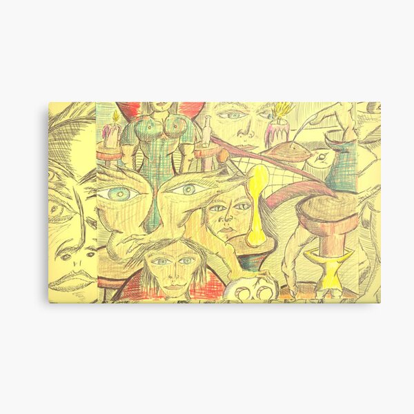 so thats how it started Metal Print