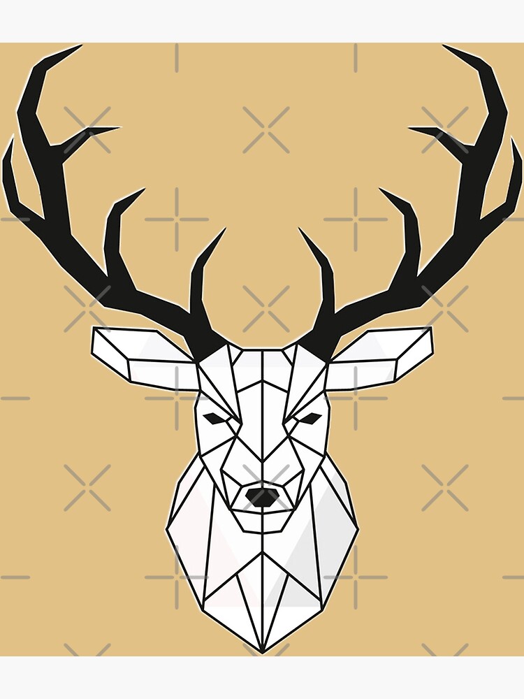 Mosaic Animal Deer deer-amid-snowy-leafs-mosaic-mosaic-natural