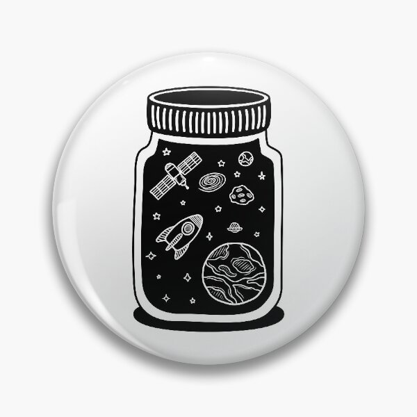 Item preview, Space objects in the glass jar designed and sold by ArtAlexDesign.