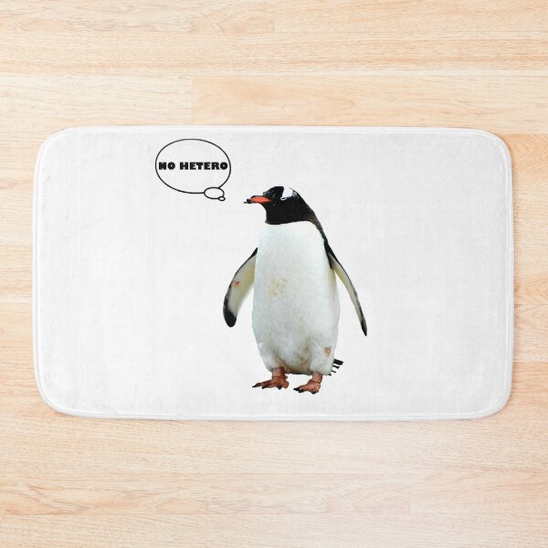 Item preview, No Hetero Penguin Image LGBT designed and sold by LuckyKermit.