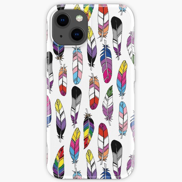 Pride Feathers Repeat iPhone Soft Case