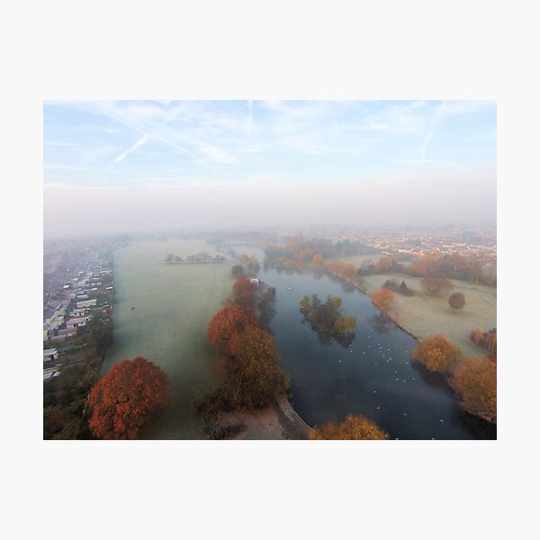 Harrowlodge Park in the mist 1 Photographic Print