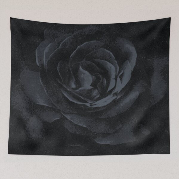 Item preview, Black Vintage Rose designed and sold by TeeGals.