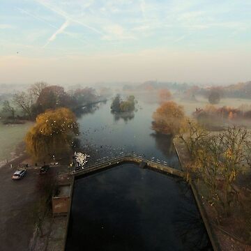 Artwork thumbnail, Harrowlodge Park in the mist 2 by Pete’s Digital Canvas