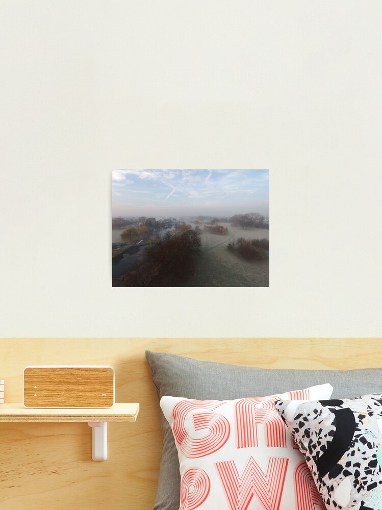 Thumbnail 2 of 3, Photographic Print, Harrowlodge Park in the mist 3 designed and sold by hartrockets.