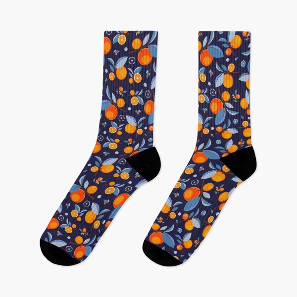 Item preview, Blue & Orange Garden Pattern designed and sold by lanolga.