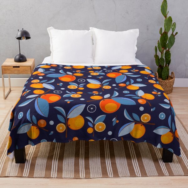 Item preview, Blue & Orange Garden Pattern designed and sold by lanolga.