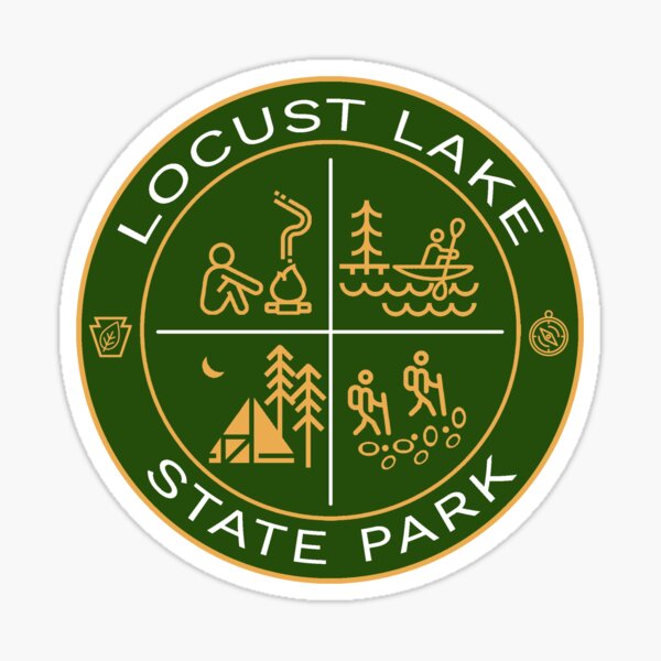 Item preview, Locust Lake State Park Heraldic Logo designed and sold by VanyaKar.