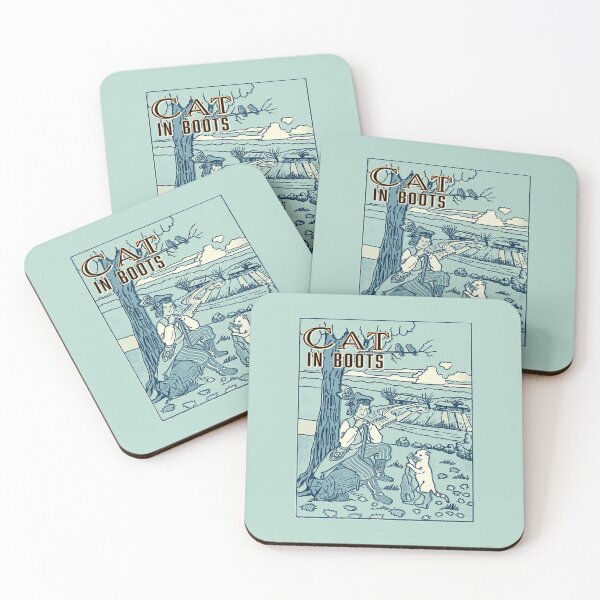 Item preview, Cat retro style - Cat in Boots - light blue designed and sold by amazimals.