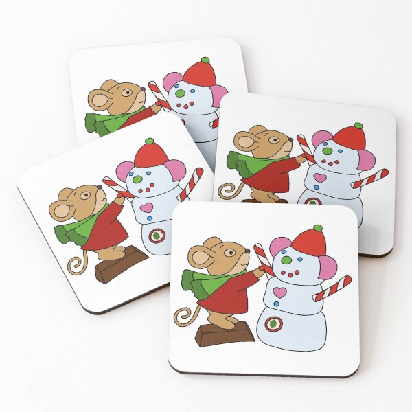 Item preview, Mouse Building a Candy Snowman designed and sold by vakariandesigns.