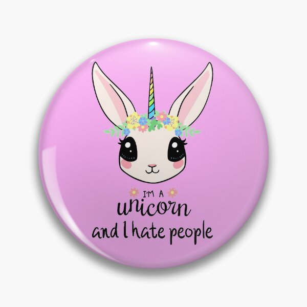 Item preview, I´m unicorn and I hate people  designed and sold by Molounik.