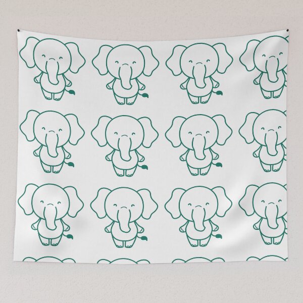 Artikelvorschau, Netter kleiner Elefant. entworfen und verkauft von LANNASTORE.