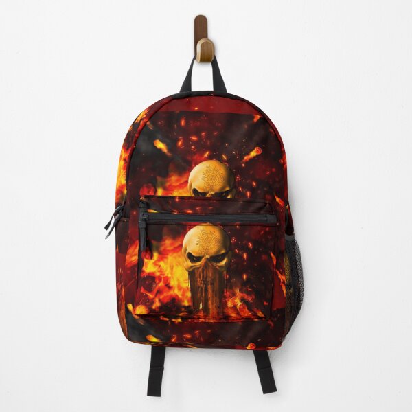 Item preview, Awesome skull with fire designed and sold by nicky2342.
