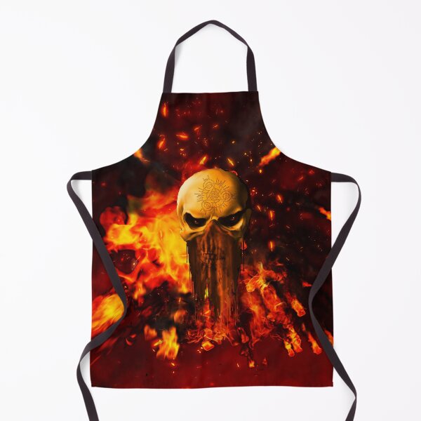 Item preview, Awesome skull with fire designed and sold by nicky2342.