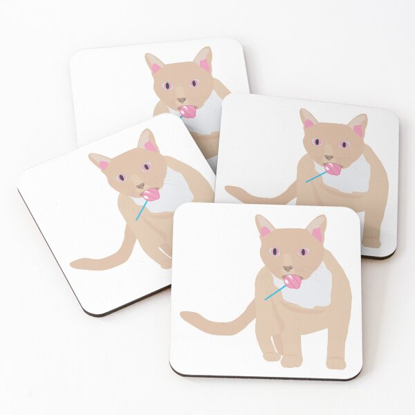 Item preview, Cat Licking a Pink Lollipop designed and sold by idovedesign.