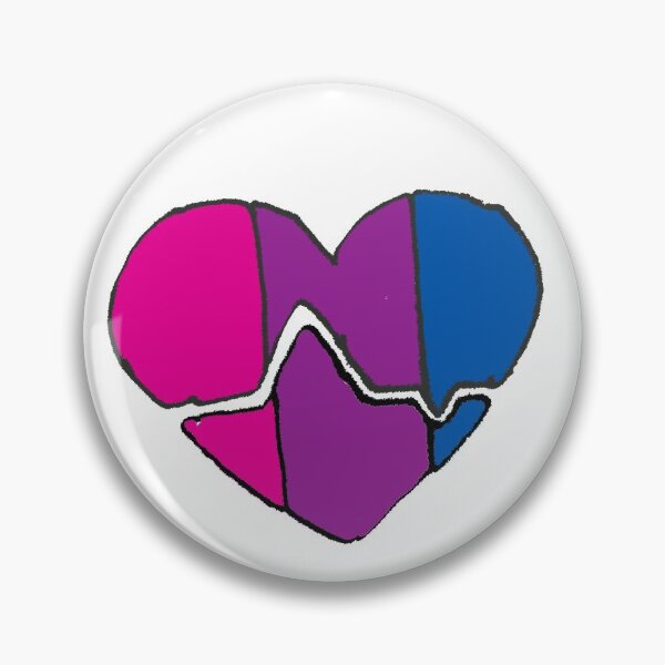 Artikelvorschau, Bisexuelles Herz Design entworfen und verkauft von LuxPNSilva.