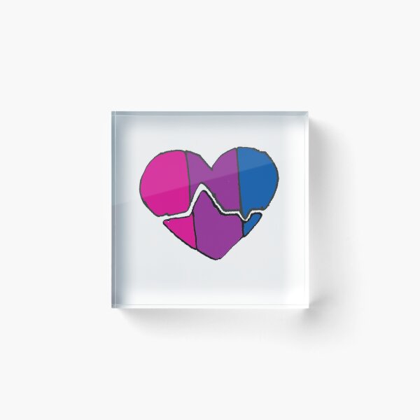 Item preview, Bisexual Heart Design designed and sold by LuxPNSilva.