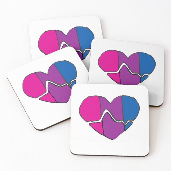 Item preview, Bisexual Heart Design designed and sold by LuxPNSilva.