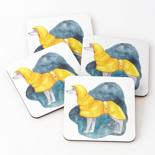 Item preview, Greyhound in a Raincoat designed and sold by Aimee Lockwood.