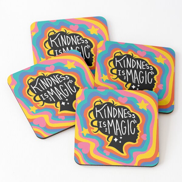 Item preview, Kindness is Magic Silhouette Hearts and Stars designed and sold by WinYourWords.
