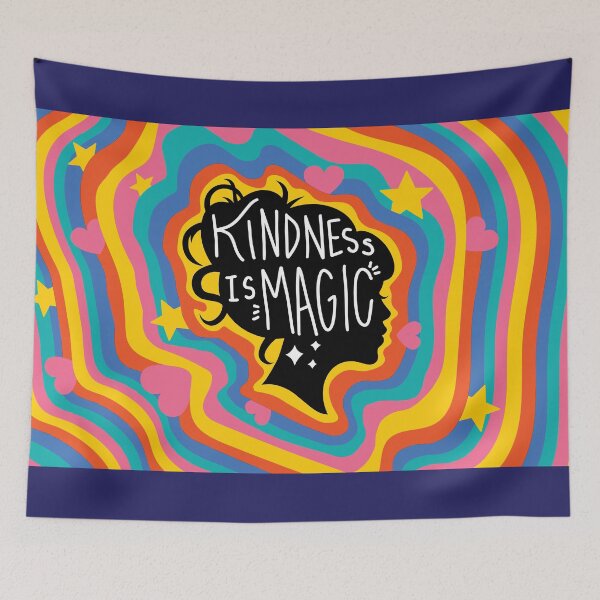 Item preview, Kindness is Magic Silhouette Hearts and Stars designed and sold by WinYourWords.