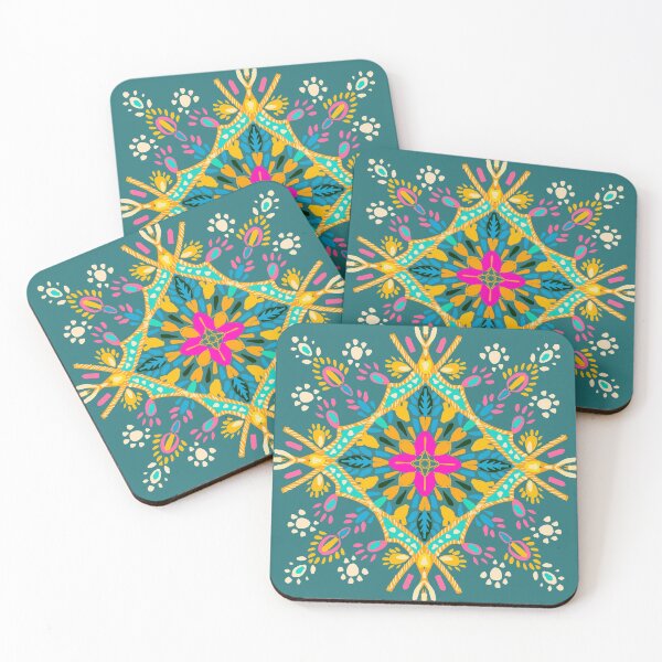 Item preview, Bohemian art- `pink, teal and orange  designed and sold by Urvashi Patel.