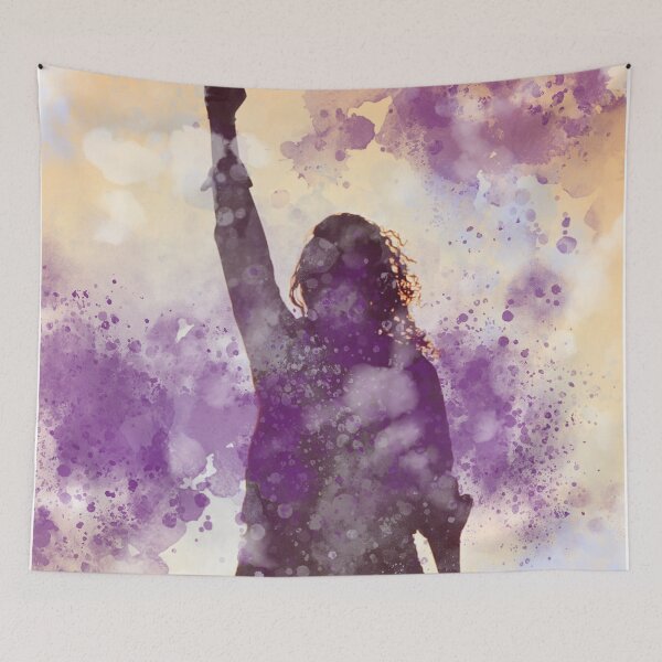 Item preview, Abstract silhouette of woman holding fist up.  designed and sold by Joe-s.