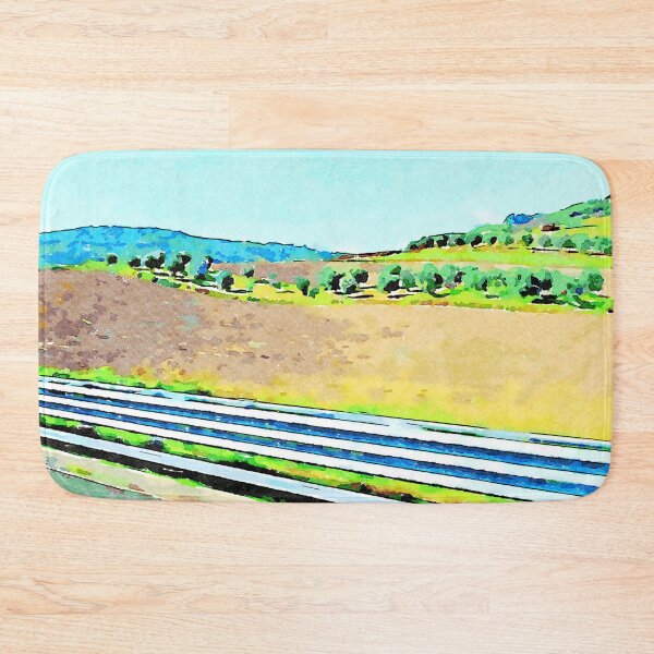 Item preview, Calabrian landscape with plowed countryside and row of olive trees designed and sold by Giuseppe Cocco.