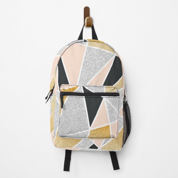 Item preview, Geo Pattern (Nude, Gold, Glitter, Marble and Black) designed and sold by Blue-Banana.