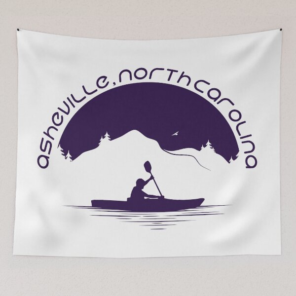 Item preview, Asheville, NC - Kayaking  designed and sold by Serena's Asheville Merch.