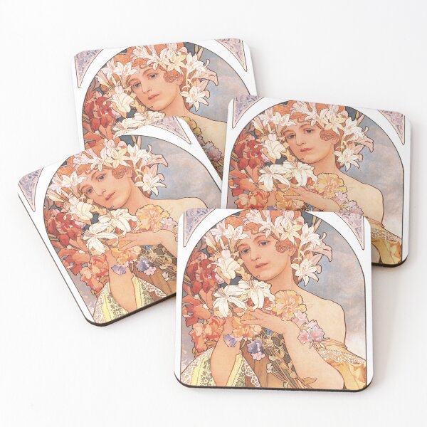 Aperçu de l'œuvre La Fleur - La Fleur - Alphonse Mucha 1897 créée et vendue par playmap.