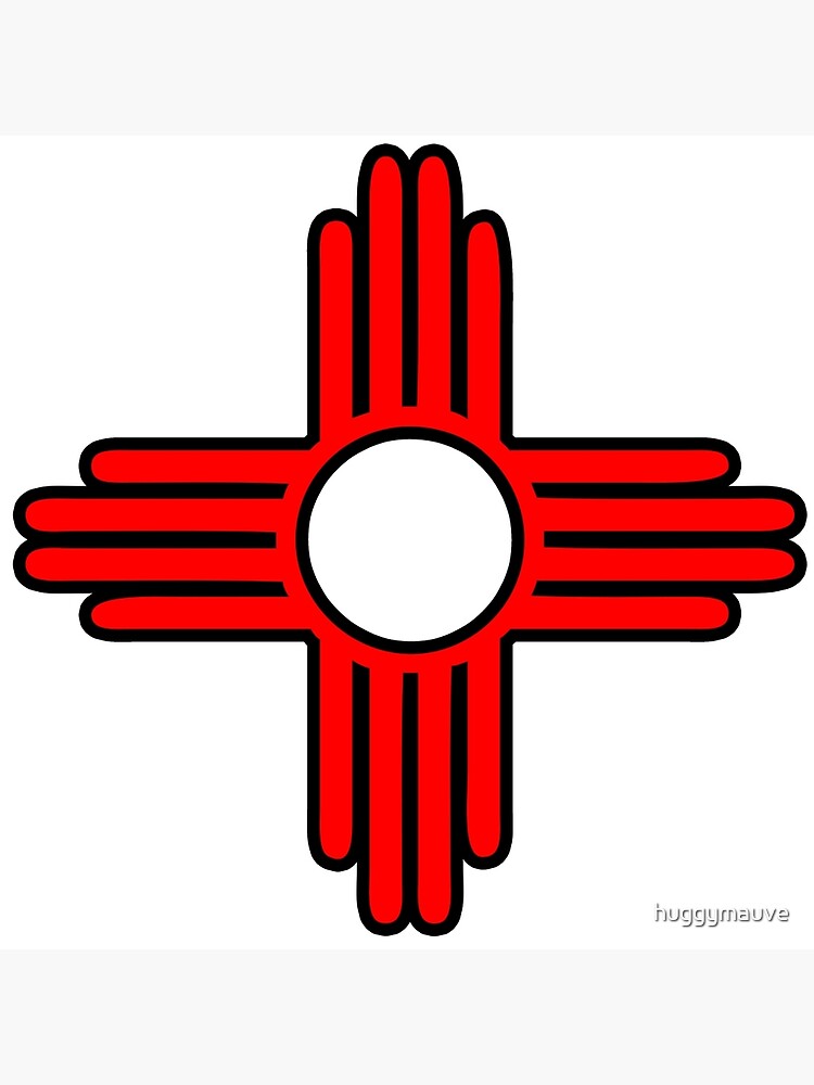 "new mexico sun zia indian symbol" Photographic Print for Sale by