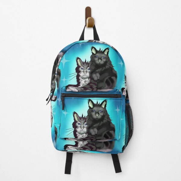 Item preview, Black cat maine coon brothers with blue eyes designed and sold by CuisineCat.