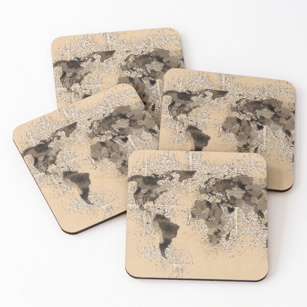 Item preview, Old Vintage World Map designed and sold by Naumovski.