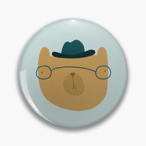 Item preview, Bear wearing a hat and glasses designed and sold by studiolilu.
