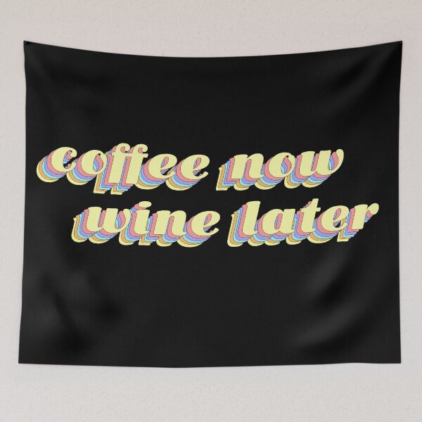 Item preview, Coffee now wine later pastels designed and sold by Vaishnavi Deo.