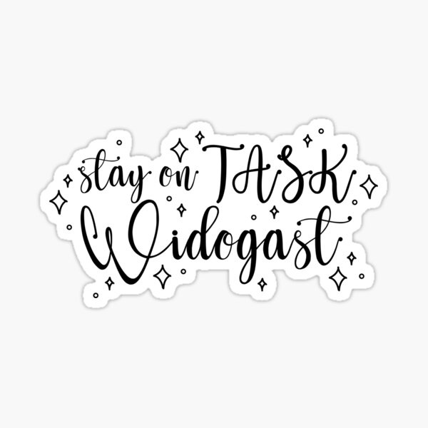 stay-on-task-widogast-sticker-by-asmallpotato-redbubble