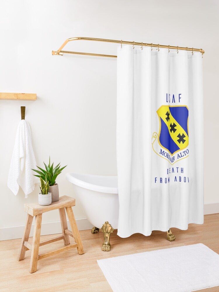 Alternate view of USAF - Death From Above Shower Curtain