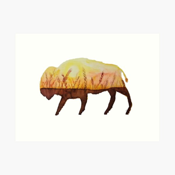 The Great Plains Bison Art Print