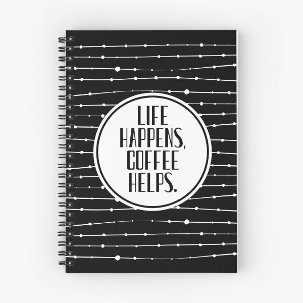 Item preview, Life happens, coffee helps. designed and sold by ThatThingUBrew.