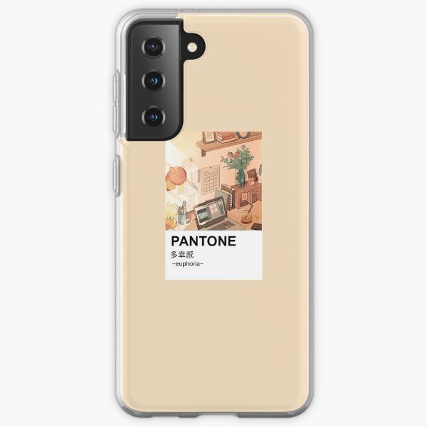 Pantone aesthetic Anime Peaceful Stationary Samsung Galaxy Soft Case
